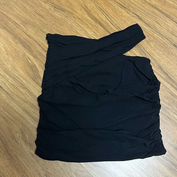 NWT ZARA CUT OUT DRAPED MINI SKIRT Sz XS - Picture 1 of 9